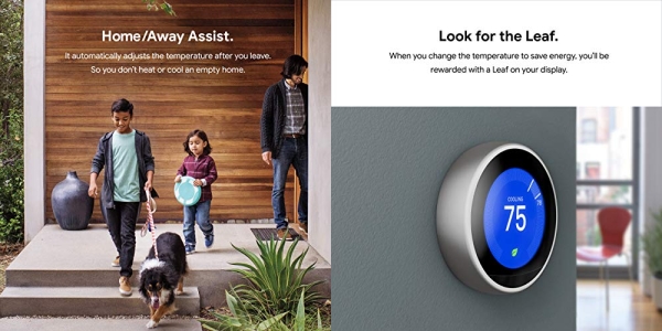Purchase Google, T3021US, Nest Learning Thermostat, 3rd Gen, Smart Thermostat, Copper, Works With Alexa on Amazon.com