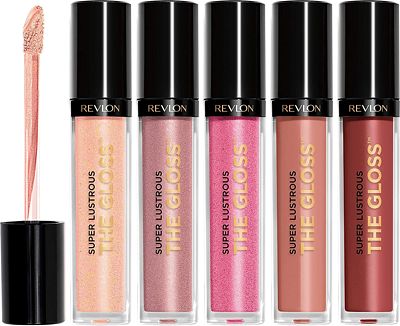 Purchase Lip Gloss Set by Revlon, Super Lustrous 5 Piece Gift Set, Non-Sticky, High Shine, Cream & Pearl Finishes, Pack of 5 at Amazon.com