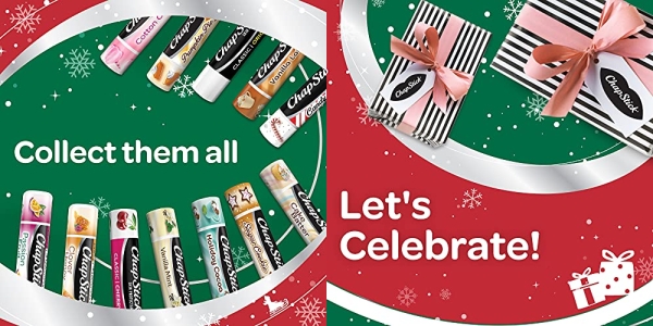 Purchase 12 Days of ChapStick Holiday Advent Calendar Lip Balm Gift Set, Lip Care - 12 Count on Amazon.com