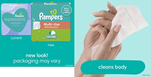 Purchase Baby Wipes, Pampers Expressions Baby Diaper Wipes, Hypoallergenic, Botanical Rain Scent, 9X Pop-Top Packs, 504 Count on Amazon.com
