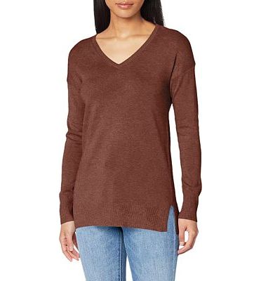 Purchase Amazon Essentials Women's Lightweight Long-Sleeve V-Neck Tunic Sweater (Available in Plus Size) at Amazon.com