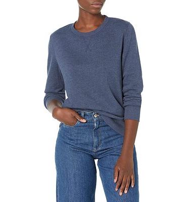 Purchase Amazon Essentials Women's French Terry Fleece Crewneck Sweatshirt (Available in Plus Size) at Amazon.com