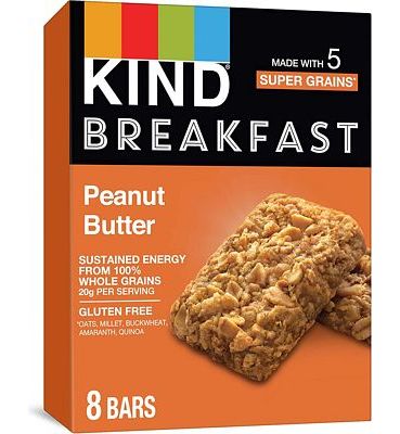 Purchase KIND Breakfast Bars, Peanut Butter, Gluten Free, 1.76oz, 32 Count at Amazon.com