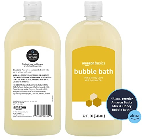 Purchase Amazon Basics Milk and Honey Bubble Bath, 32 Fluid Ounces, 1-Pack (Previously Solimo) on Amazon.com