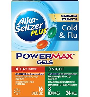 Purchase Alka-seltzer Plus Cold & Flu, Power Max Cold and Flu Medicine, Day +Night at Amazon.com