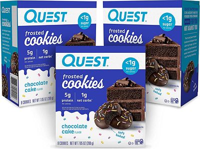 Purchase Quest Nutrition Chocolate Cake Frosted Cookies, 24 Count at Amazon.com