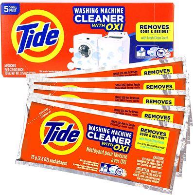 Purchase Washing Machine Cleaner by Tide for Front and Top Loader Washer Machines, (2.6oz each) (Pack of 5) at Amazon.com