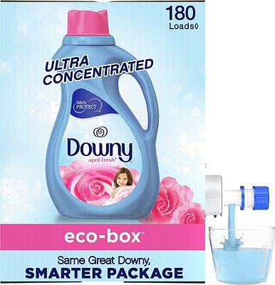 Purchase Downy Eco-Box Ultra Concentrated Laundry Fabric Softener Liquid, April Fresh, 180 Loads, 105 Fl Oz at Amazon.com