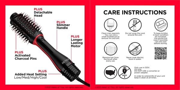 Purchase REVLON One-Step Volumizer PLUS 2.0 Hair Dryer and Hot Air Brush, Black on Amazon.com