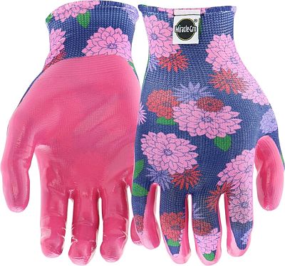 Purchase Miracle Gro Women's Nitrile Coated Grip Floral Pattern Gardening Work Gloves at Amazon.com