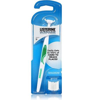 Purchase Listerine Ultraclean Access Flosser Starter Kit, Proper & Durable Oral Care & Hygiene, Effective Plaque Removal, Teeth & Gum Protection, PFAS Free, 1 Pack at Amazon.com