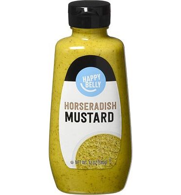 Purchase Amazon Brand - Happy Belly Horseradish Mustard, Kosher, 12 Ounce at Amazon.com