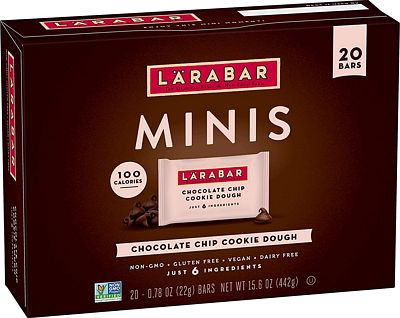 Purchase Larabar Chocolate Chip Cookie Dough Mini Bars, Gluten Free Vegan Bar, 20 ct at Amazon.com