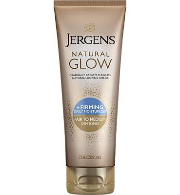 Purchase Jergens Natural Glow +FIRMING Self Tanner, Sunless Tanning Lotion for Fair to Medium Skin Tone, Anti Cellulite Firming Body Lotion for Natural-Looking Tan, 7.5 Ounce at Amazon.com