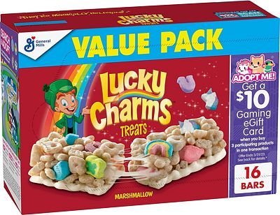 Purchase Lucky Charms Breakfast Cereal Treat Bars, Snack Bars, Value Pack, 16 ct at Amazon.com