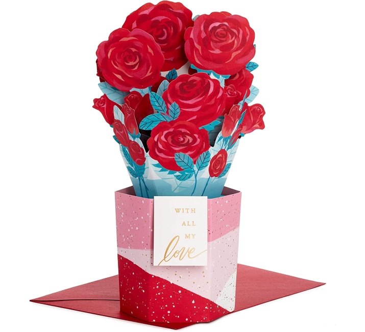 Purchase Hallmark Paper Wonder Romantic Pop Up Valentines Day Card, Displayable Bouquet (Roses) at Amazon.com