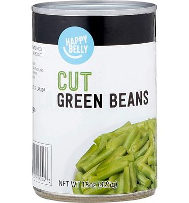 Purchase Amazon Brand - Happy Belly Cut Green Beans, 15 Ounce at Amazon.com