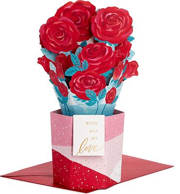 Purchase Hallmark Paper Wonder Romantic Pop Up Valentines Day Card, Displayable Bouquet (Roses) at Amazon.com