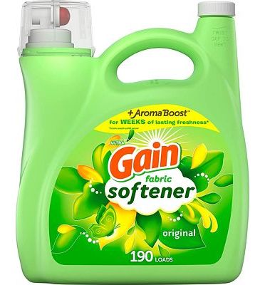 Purchase Gain Fabric Softener, Original Scent, 164 fl oz, 190 Loads, HE Compatible at Amazon.com