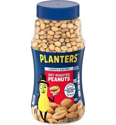 Purchase Planters Lightly Salted Dry Roasted Peanuts, 16.0 oz Jar (Pack of 6) at Amazon.com