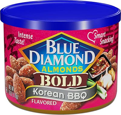 Purchase Blue Diamond Almonds, BOLD Korean BBQ Snack Almonds, 6 Ounce Can at Amazon.com