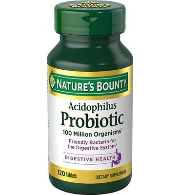 Purchase Natures Bounty Acidophilus Probiotic, Daily Probiotic Supplement, Supports Digestive Health, 1 Pack, 120 Tablets at Amazon.com
