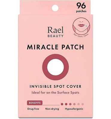 Purchase Rael Miracle Invisible Spot Cover - Hydrocolloid, Acne Pimple Absorbing Cover, Blemish Spot, Skin Care, Facial Stickers, 2 Sizes (96 Count) at Amazon.com