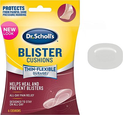 Purchase Dr. Scholl's BLISTER CUSHION with Duragel Technology, 6ct // Heal and Prevent Blisters with Cushioning that is Sweat-Resistant, Thin, Flexible and Nearly Invisible at Amazon.com