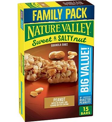 Purchase Nature Valley Granola Bars, Sweet and Salty Nut, Peanut Granola Bars, 18.5 oz, 15 ct at Amazon.com