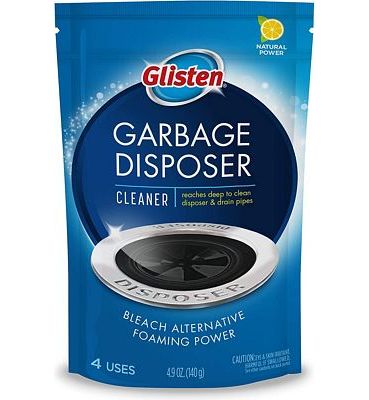 Purchase Glisten Garbage Disposer Cleaner, Odor Eliminator with Foaming Action, Removes Build-up and Deep Cleans, Lemon Scent, 4 Uses at Amazon.com