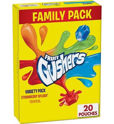 Purchase Gushers Fruit Flavored Snacks, Variety Pack, Strawberry and Tropical, 20 ct at Amazon.com
