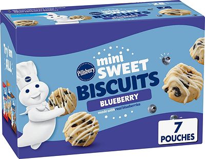 Purchase Pillsbury Mini Sweet Biscuits, Blueberry, 10.5 oz, 7 Count Box at Amazon.com