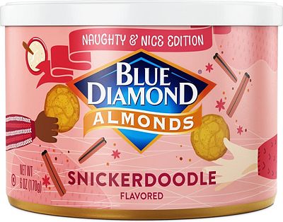 Purchase Blue Diamond Almonds, Snickerdoodle Holiday Snack Nuts, 6 oz Resealable Can at Amazon.com