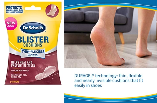 Purchase Dr. Scholl's BLISTER CUSHION with Duragel Technology, 6ct // Heal and Prevent Blisters with Cushioning that is Sweat-Resistant, Thin, Flexible and Nearly Invisible on Amazon.com