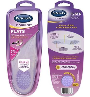 Purchase Dr. Scholl's Cushioning Insoles for Flats and Sandals, All-Day Comfort in Flats, Boots, (for Women's 6-10), 1 Pair at Amazon.com