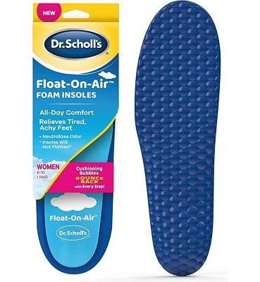 Purchase Dr. Scholl's Float On Air Insoles for Women Shoe Inserts That Relieve Tired Achy Feet with All Day Comfort, Women's 6-10 at Amazon.com