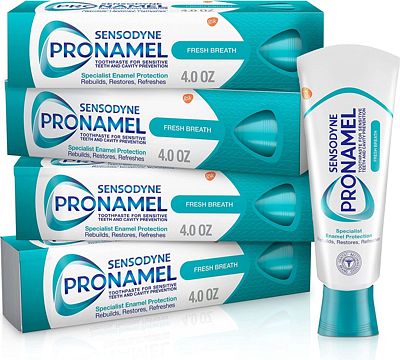 Purchase Sensodyne Pronamel Fresh Breath Enamel Toothpaste, Fresh Wave - 4oz (pack of 4) at Amazon.com