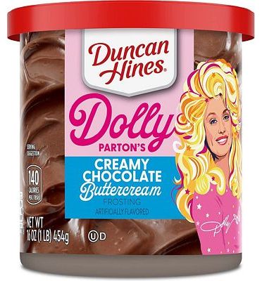 Purchase Duncan Hines Dolly Parton's Favorite Chocolate Buttercream Flavored Cake Frosting, 16 oz. at Amazon.com