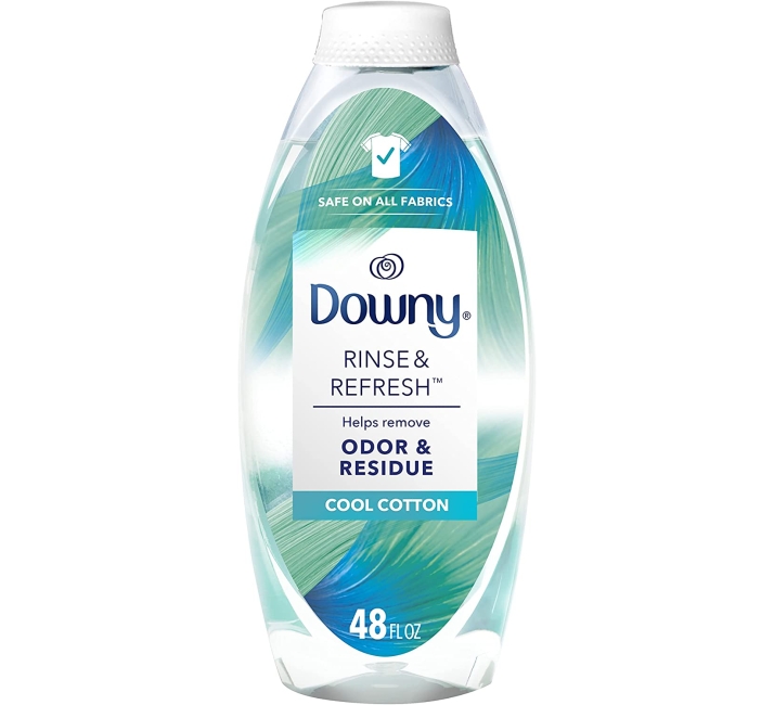 Purchase Downy Rinse & Refresh Laundry Odor Remover And Fabric Softener, Cool Cotton, 48 Fl Oz, Safe On All Fabrics, Gentle On Skin, He Compatible at Amazon.com