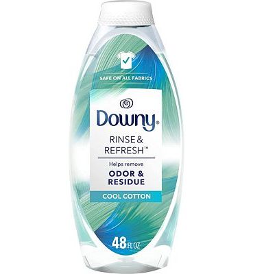 Purchase Downy Rinse & Refresh Laundry Odor Remover And Fabric Softener, Cool Cotton, 48 Fl Oz, Safe On All Fabrics, Gentle On Skin, He Compatible at Amazon.com