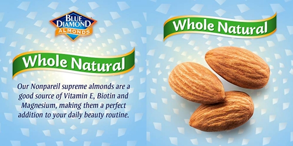 Purchase Blue Diamond Almonds, Raw Whole Natural, 40 Ounce on Amazon.com