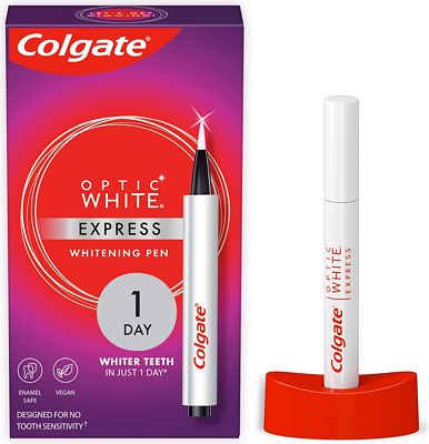 Purchase Colgate Optic White Express Teeth Whitening Pen, Colgate Whitening Pen with 35 Treatments, Enamel Safe, Tooth Whitening Pen Designed for No Tooth Sensitivity, 0.08 oz Pen at Amazon.com