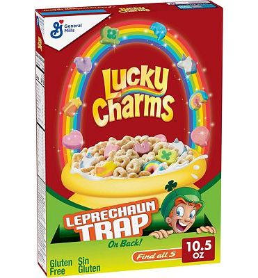 Purchase Lucky Charms Gluten Free Cereal with Marshmallows, Kids Breakfast Cereal with Whole Grain Oats, 10.5 OZ at Amazon.com