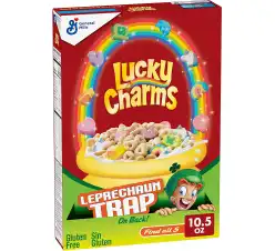 Lucky Charms Gluten Free Kids Breakfast Cereal, Whole Grain Oats, 10.5 OZ