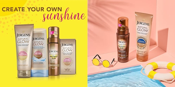 Purchase Jergens Natural Glow +FIRMING Self Tanner, Sunless Tanning Lotion for Fair to Medium Skin Tone, Anti Cellulite Firming Body Lotion for Natural-Looking Tan, 7.5 Ounce on Amazon.com