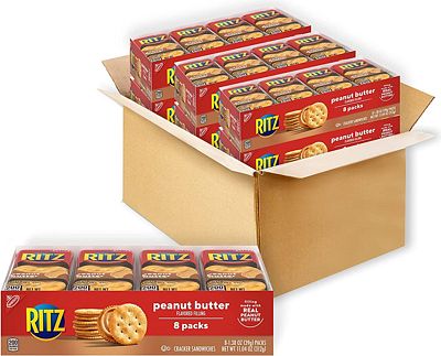 Purchase RITZ Peanut Butter Sandwich Crackers, 48 Snack Packs (6 Boxes) at Amazon.com