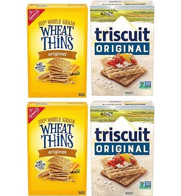 Purchase Wheat Thins Original and Triscuit Original Crackers Variety Pack, 4 Boxes at Amazon.com