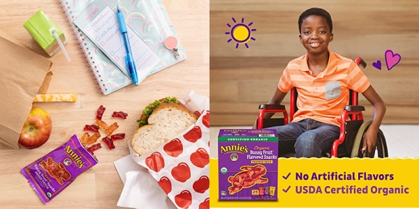 Purchase Annie's Organic Bunny Fruit Snacks, Gluten Free, Variety Pack, 24 Pouches on Amazon.com