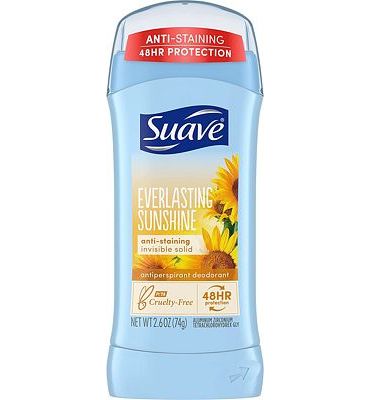 Purchase Suave Deodorant Antiperspirant & Deodorant Stick 48-hour Odor and Wetness Protection Everlasting Sunshine Deodorant for Women 2.6 oz at Amazon.com