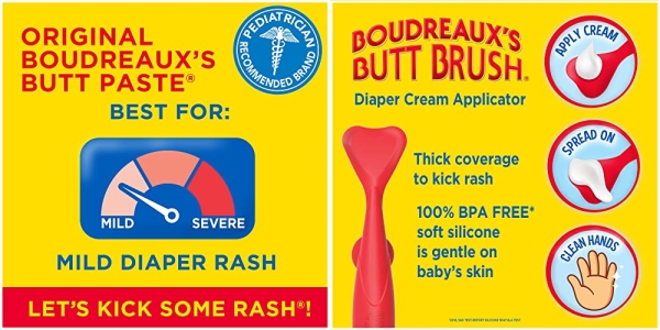 Purchase Boudreaux's Butt Paste Complete Rash Kicking Kit, Diaper Rash Cream Ointments for Baby & Applicator on Amazon.com